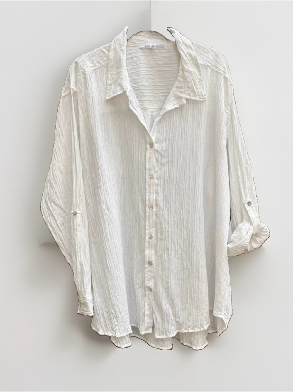 Jane and Delancey White Button-Down Shirt